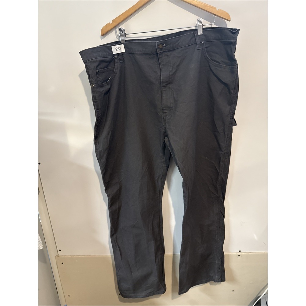Dickies Carpenter Pants Mens 44x32 Grey Canvas Utility Straight Leg Workwear